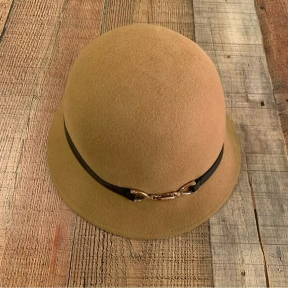 Scala Pronto wool bucket hat with black and gold band OSFM - Picture 1 of 5